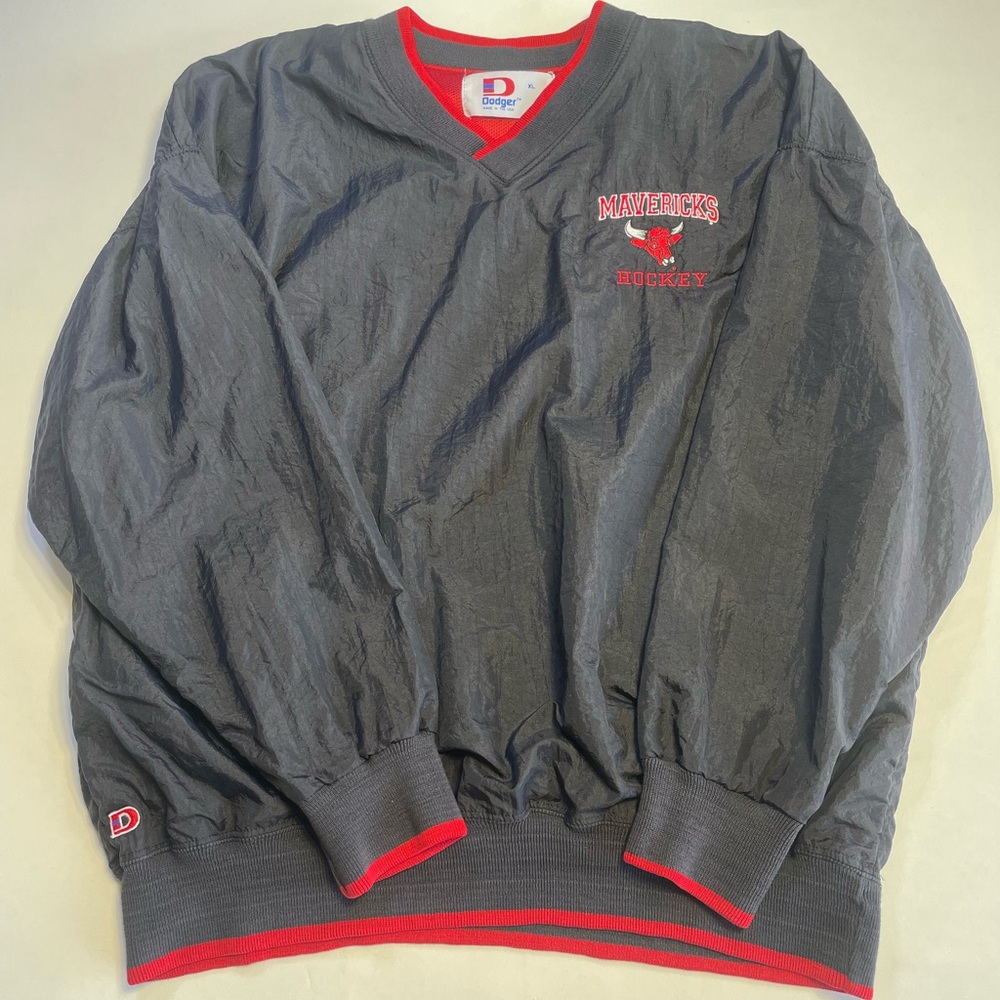 Vintage Dodger Mavericks Hockey pullover windbreaker